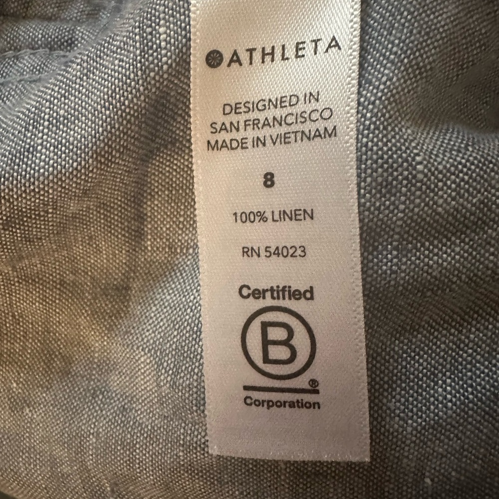Athleta Cabo Linen Wide Leg Pants. 
Size 8 - Picture 7 of 7